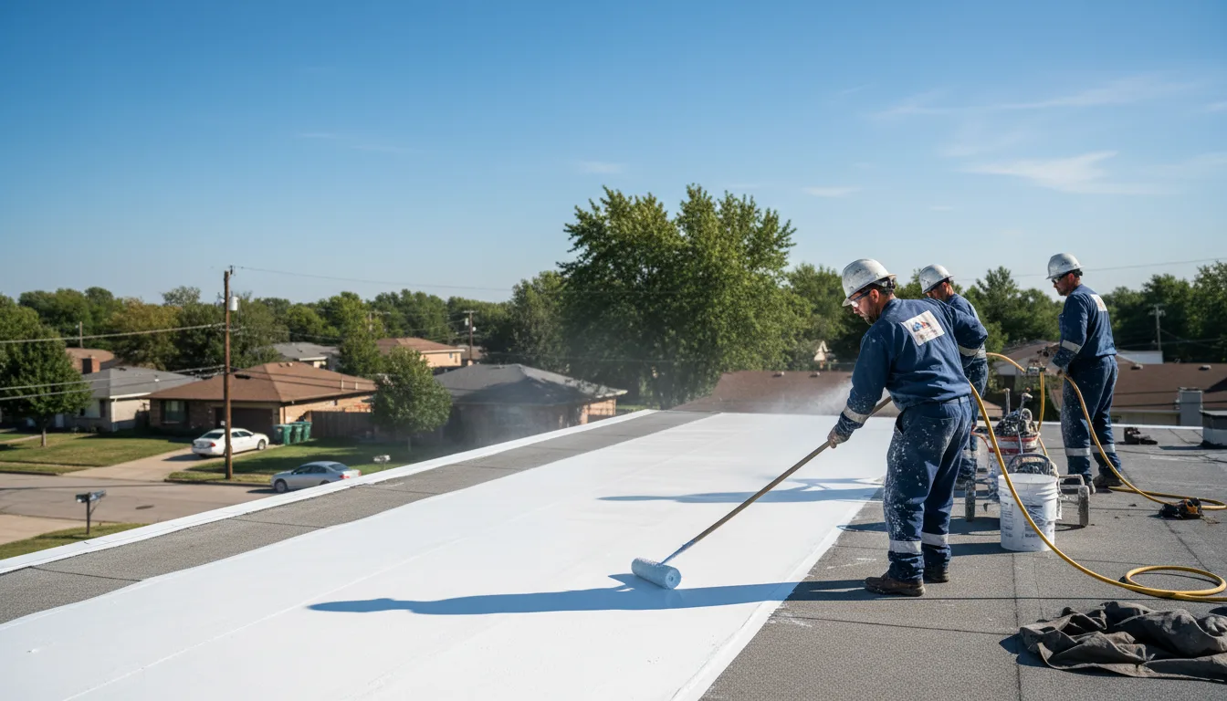 Commercial roof coating in Rollingstone, MN near me
